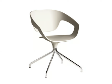 VAD SWIVEL POLYPROPYLENE - Swivel trestle-based polypropylene chair by Casamania & Horm - view 2